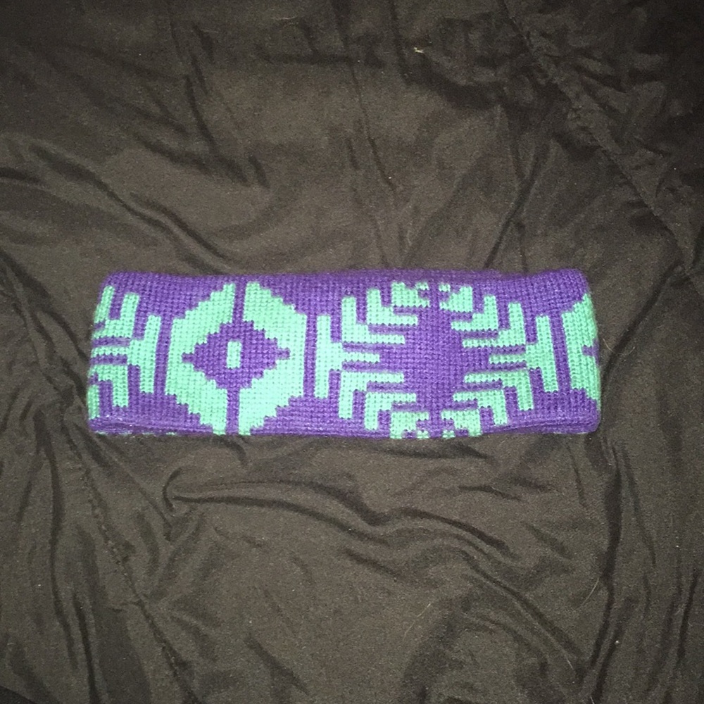 Purple/blue earwarmer